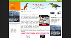Desktop Screenshot of dinosaur-facts.net