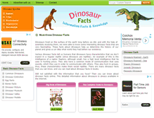 Tablet Screenshot of dinosaur-facts.net